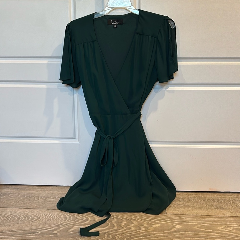 Lulu’s Green wrap dress
